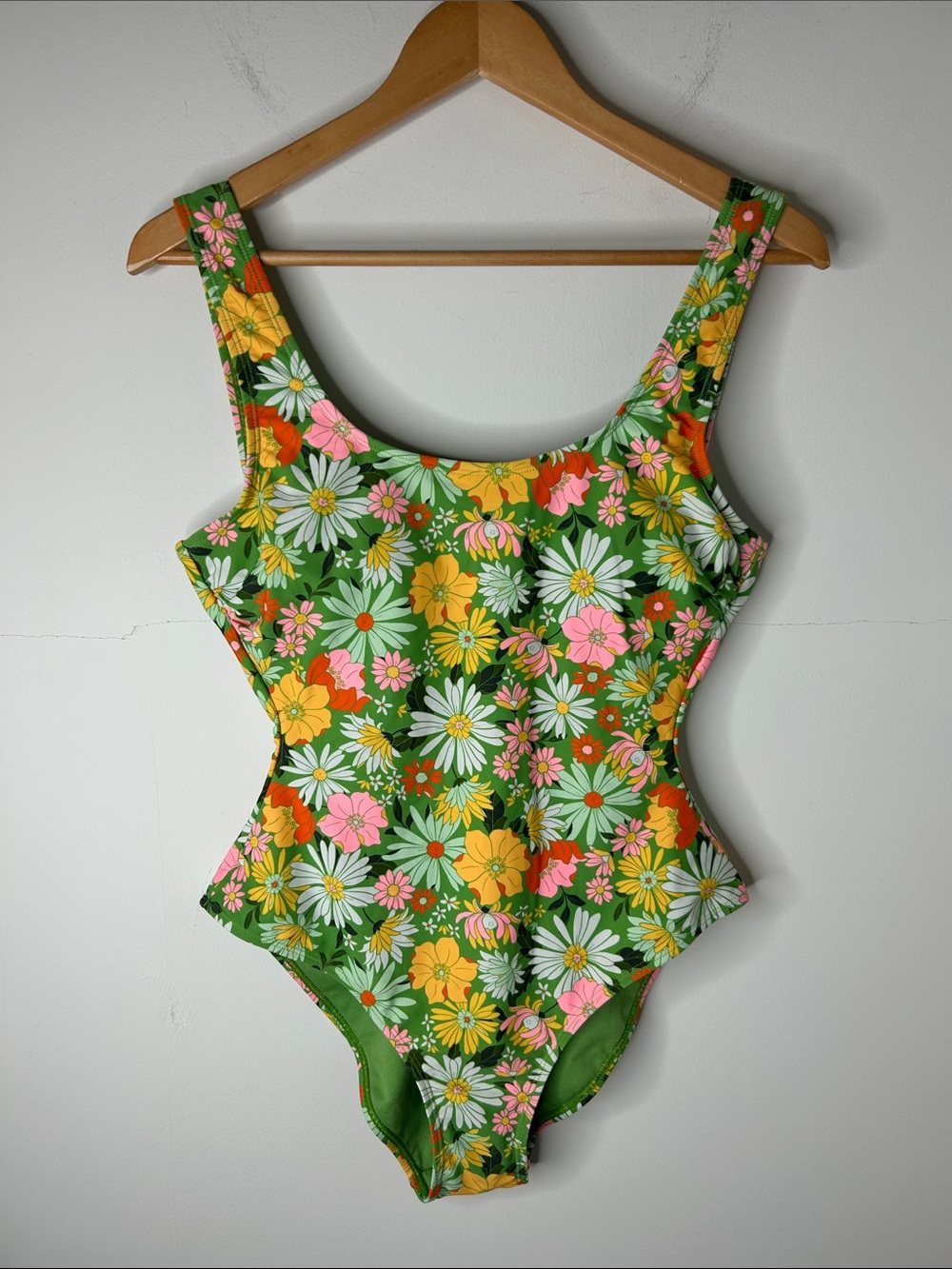 No Boundaries one-piece floral swimsuit